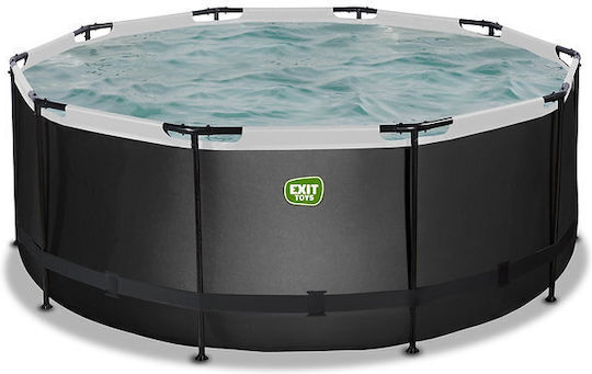 Exit Toys Leather Round Wooden Swimming Pool 300x122cm Black