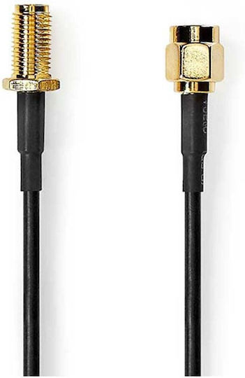 Nedis Καλώδιο Κεραίας WiFi SMA male - SMA female 3m Μαύρο (CSGP02010BK30)