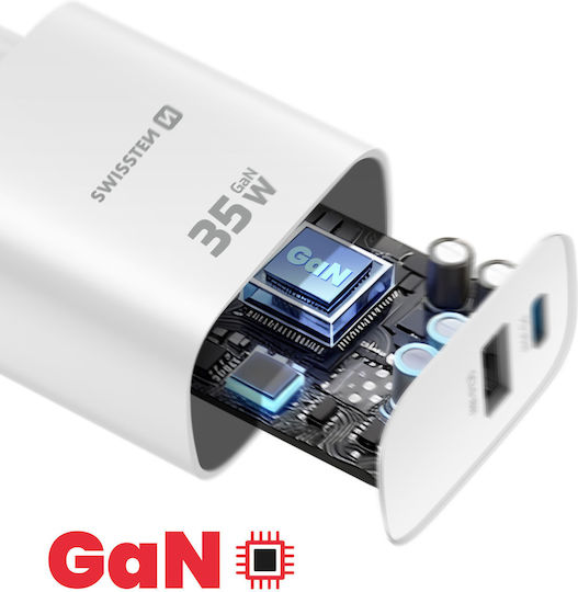Swissten USB-C Universal Laptop Charger 87W without Power Cable