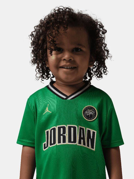 Nike Kids Clothing Sets with Shorts Black and Green 2 Pieces
