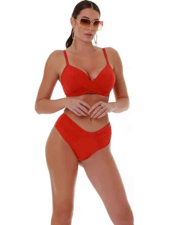 Bikinihosen Slip Hohe Taille Rote