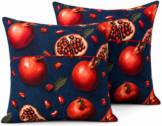 Kotonia Home Perna Albastră 2 Bucăți 50x50 cm