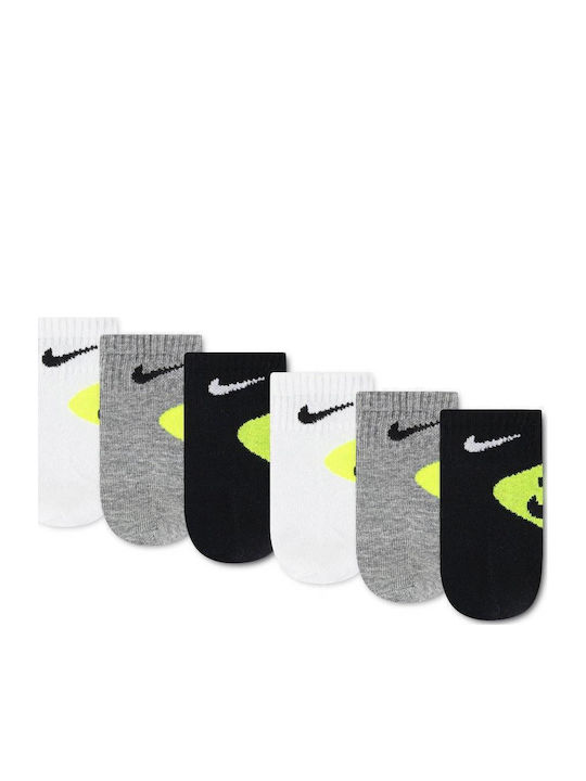Nike Παιδικά Σοσόνια Smiley White 6 Ζευγάρια
