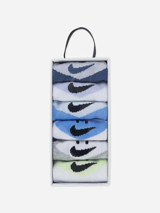 Nike Kids Ankle Socks Smiley Mystic Navy 6 Pairs