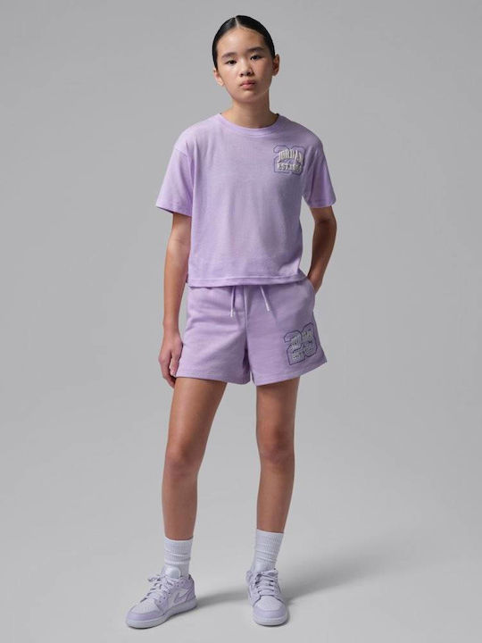 Sport Kinder Shorts Bermudas Jordan Scrt Diary Rosa Glow