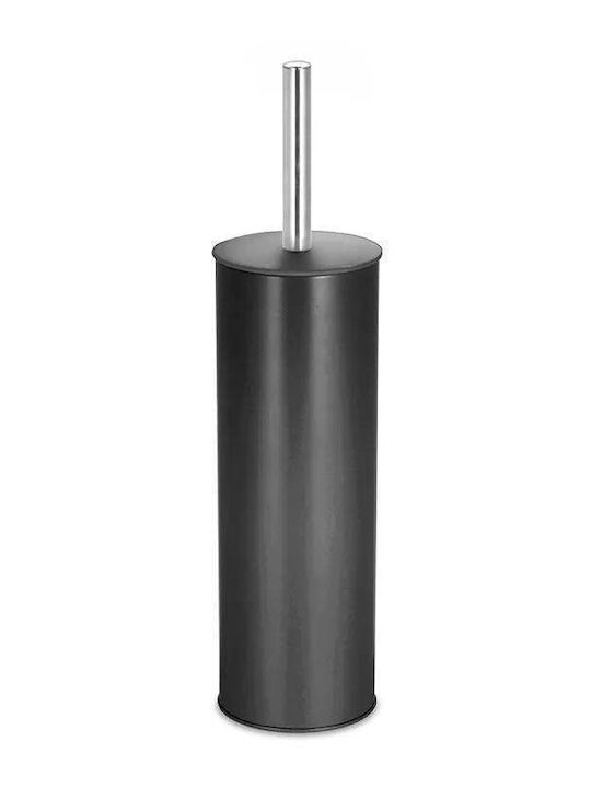 Bisk Perie de Toaletă din Inox Neagră