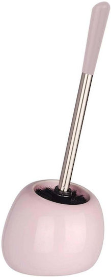 Wenko Ceramic Pink Toilet Brush Bathroom