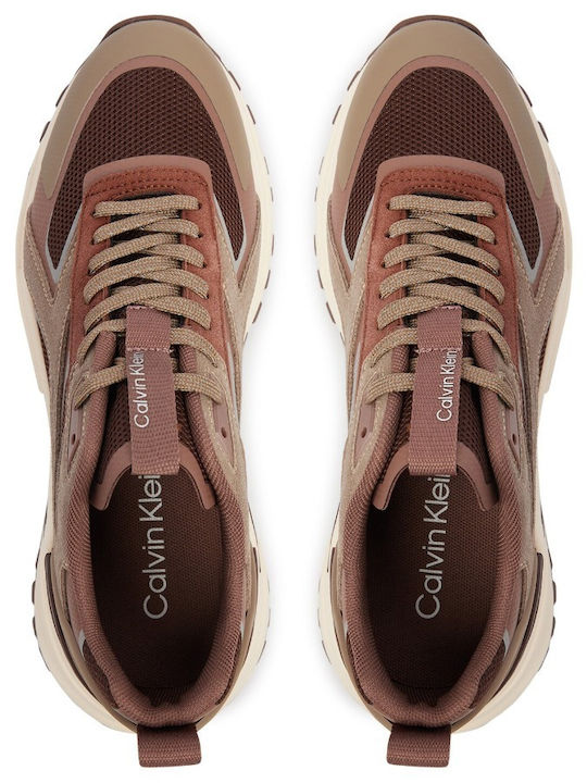 Women's Chunky Brown Sneakers