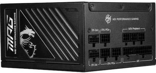 MSI MPG A1000GS PCIE5 1000W Μαύρο Τροφοδοτικό Υπολογιστή Full Modular 80 Plus Gold
