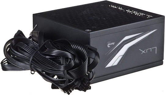 Aerocool LUX RGB 550W Μαύρο Τροφοδοτικό Υπολογιστή Full Wired 80 Plus Bronze