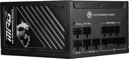 MSI A850GS 850W Μαύρο Τροφοδοτικό Υπολογιστή Full Modular 80 Plus Gold