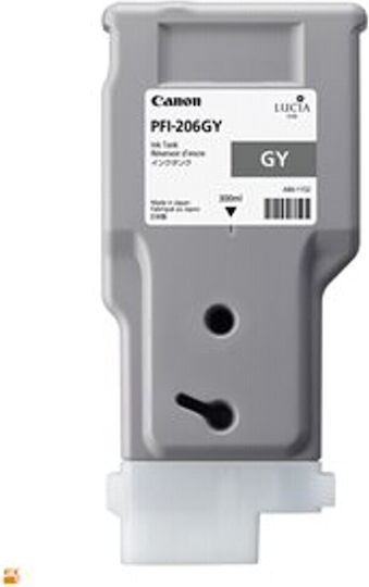 Canon PFI-206GY Γνήσιο Μελάνι Εκτυπωτή InkJet Γκρι (5312B001)