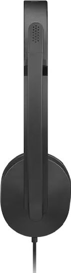Lenovo Auf dem Ohr Multimedia-Headsets mit Mikrofon und Verbindung USB-A in Schwarz Farbe 4XD1P83425