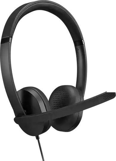 Lenovo Auf dem Ohr Multimedia-Headsets mit Mikrofon und Verbindung USB-A in Schwarz Farbe 4XD1P83425