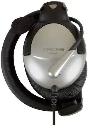 Koss SB45 Auf dem Ohr Multimedia-Headsets mit Mikrofon und Verbindung USB-A in Schwarz Farbe