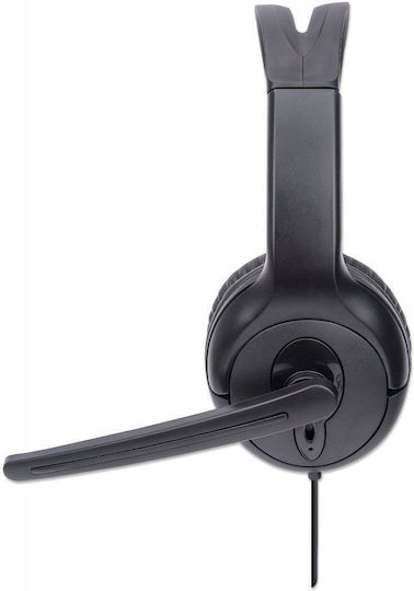 Manhattan Mono On Ear Multimedia Ακουστικά με μικροφωνο και σύνδεση USB-A 179874
