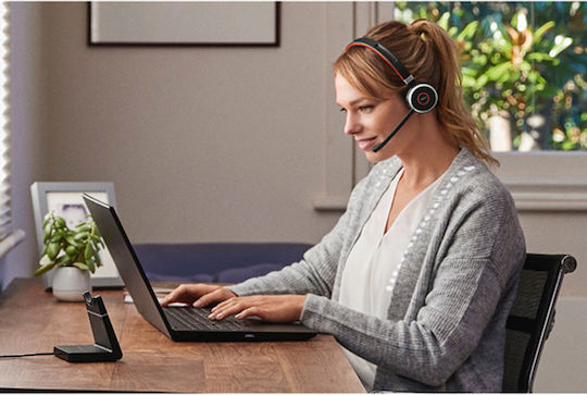 Jabra Evolve 65 SE UC Mono Ασύρματα On Ear Multimedia Ακουστικά με μικρόφωνο και σύνδεση Bluetooth