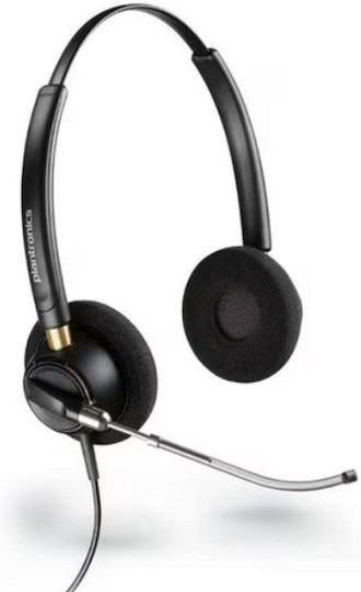 Poly Ep 520v Hs On Ear Multimedia Ακουστικά με μικρόφωνο και σύνδεση 3.5mm Jack