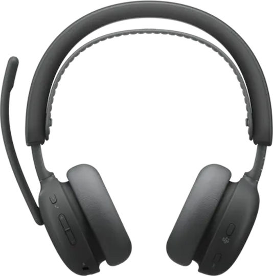 Logitech Zone 2 Teams Version Ασύρματα On Ear Multimedia Ακουστικά με μικρόφωνο και σύνδεση USB-A σε Γκρι χρώμα