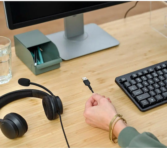 Trust HS-260 On Ear Multimedia Ακουστικά με μικρόφωνο και σύνδεση USB-A