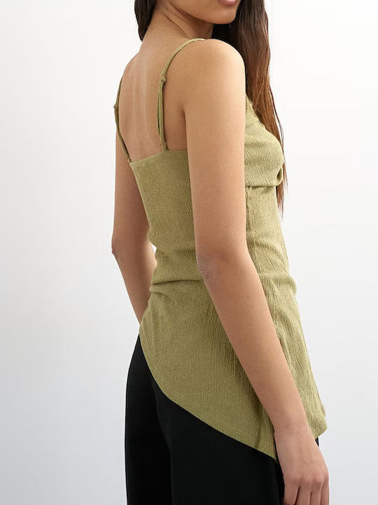 Topshop Women's Blouse Olive Branch