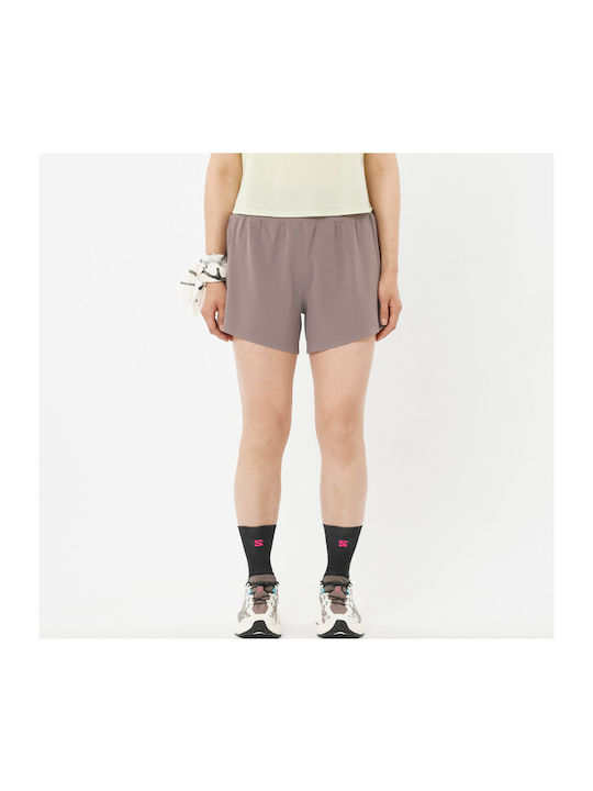 Aero Women's Activewear Shorts Brown