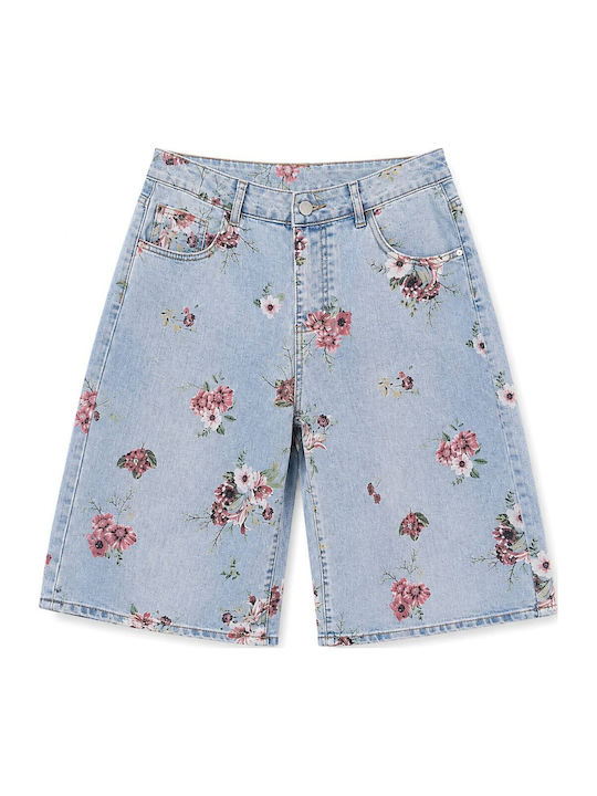 Damen Bermudas Jeans Blau