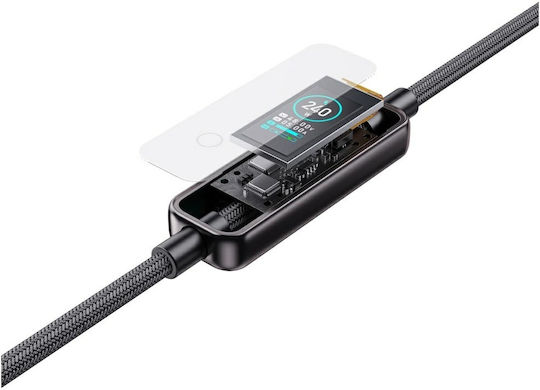 4Smarts USB 2.0 Cable USB-C male - USB-C 240W PD Μαύρο 1.2m 543240
