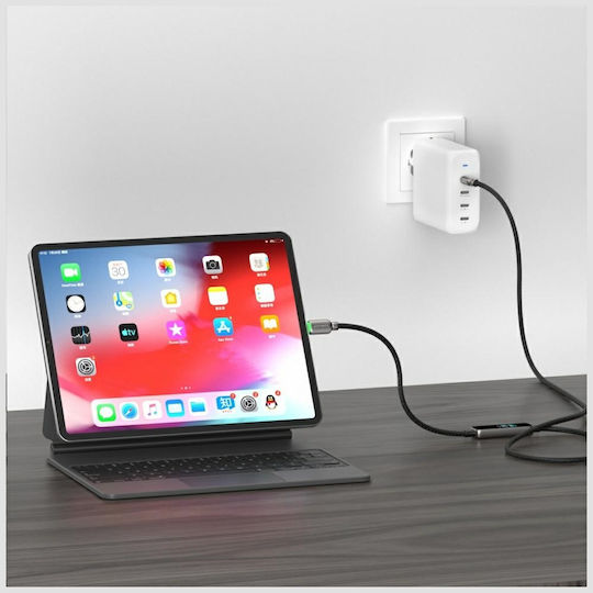 4Smarts USB 2.0 Cable USB-C male - USB-C 240W PD Μαύρο 1.2m 543240