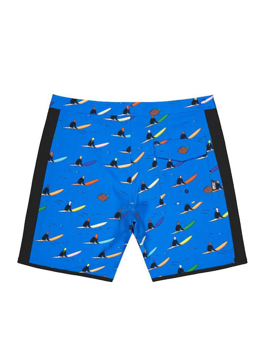 Men's Swimwear Bermuda Black with Patterns