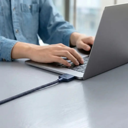Tech-Protect Ultraboost Macbook Магнитен USB 2.0 Кабел USB-C мъжки - Magsafe 3 140W PD Син 2m