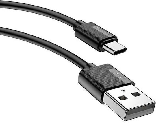 T-Phox USB 2.0 Cable USB-C male - USB-A Μαύρο 2m