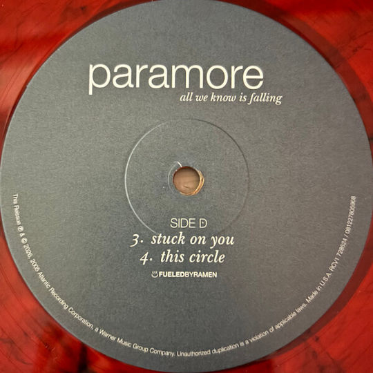 Paramore All We Know Is Falling Vinyl Vinyl All Media