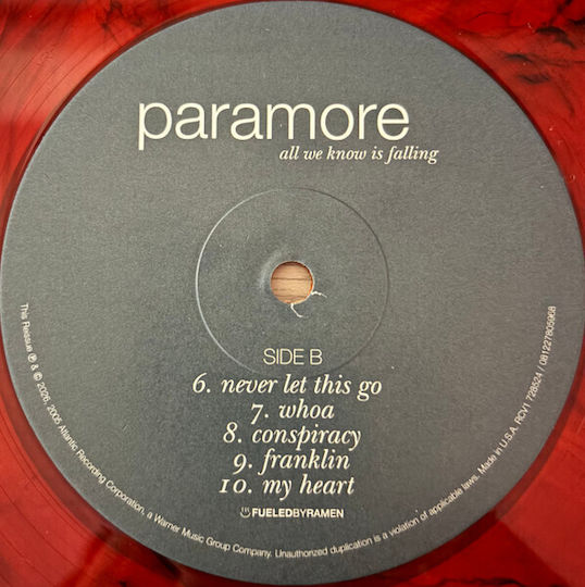 Paramore All We Know Is Falling Vinyl Vinyl All Media