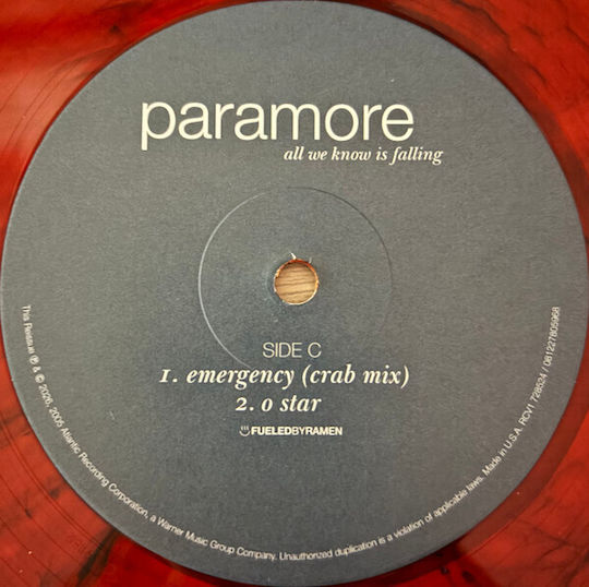 Paramore All We Know Is Falling Vinyl Vinyl All Media