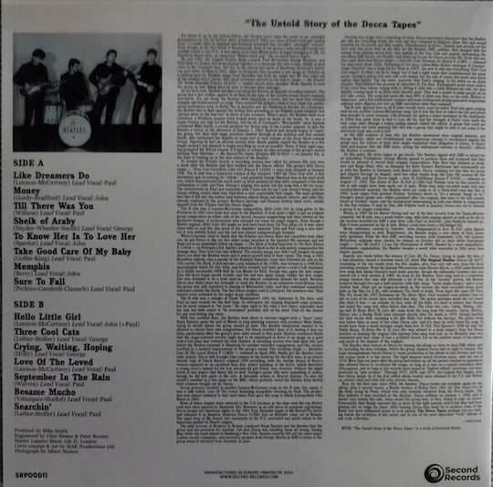 Beatles Decca Tapes 1 Vinil