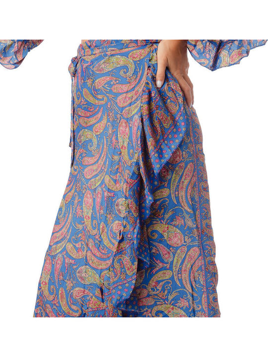 Set with Maxi Blue Skirt