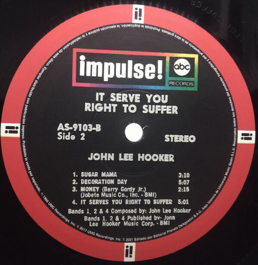 John Lee Hooker It Serve You Right To Suffer 1 Vinyl