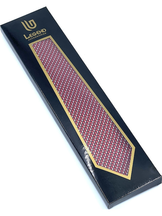Legend Accessories Men's Tie Set Printed In Red Colour L-050-233/A