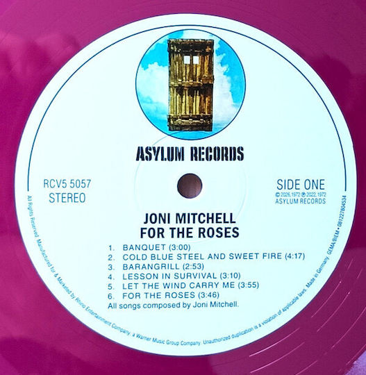 Joni Mitchell Roses Lp Rose Vinyl Rsd '26