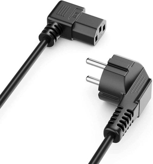 Manhattan Icoc IEC C13 - IEC C13 Cable 2m Μαύρο 216326