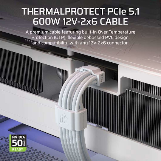 Corsair Thermalprotect - Netzkabel Weiß CP-8920473