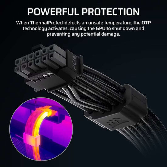 Corsair Thermalprotect - Cable Μαύρο CP-8920472