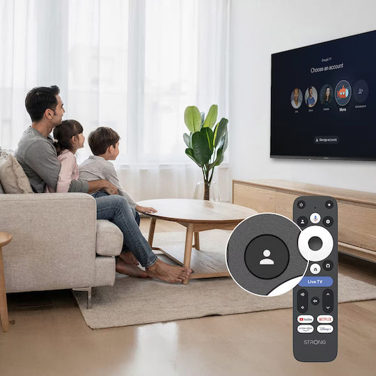 Strong Smart TV Stick Leap Full HD με Bluetooth / Wi-Fi / HDMI και Google Assistant