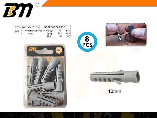 Plastic Screw Anchors 8 Pieces