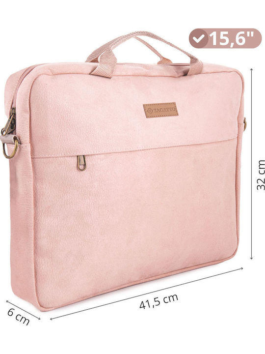 Zagatto Wasserdicht Tasche für Laptop 15.6" in Rosa Farbe ZG614