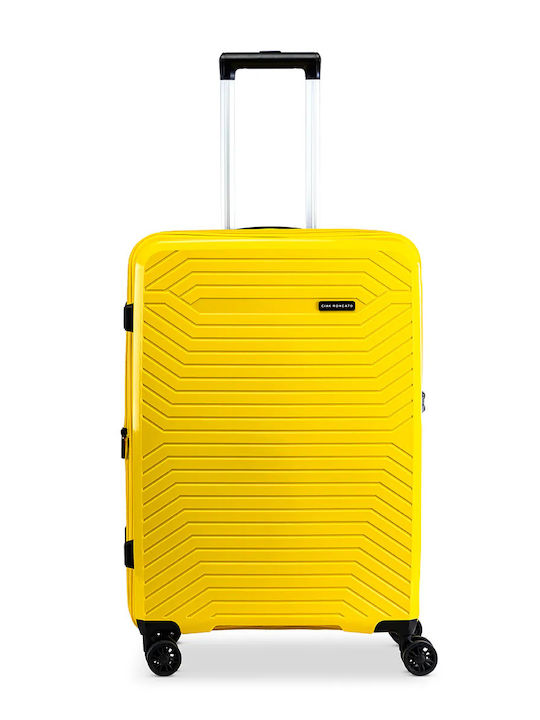 Ciak Roncato Mittlerer Reisekoffer Gelbe Höhe 65cm