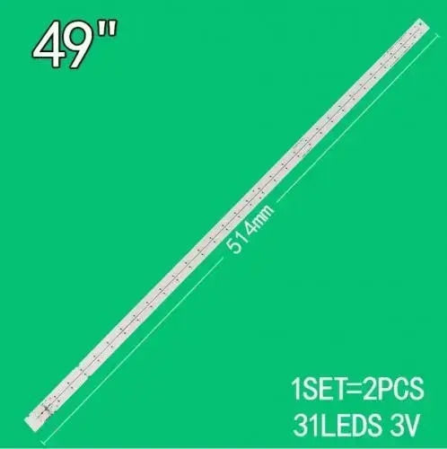 49" Set Ledbar Louvre Ανταλλακτικό Τηλεόρασης