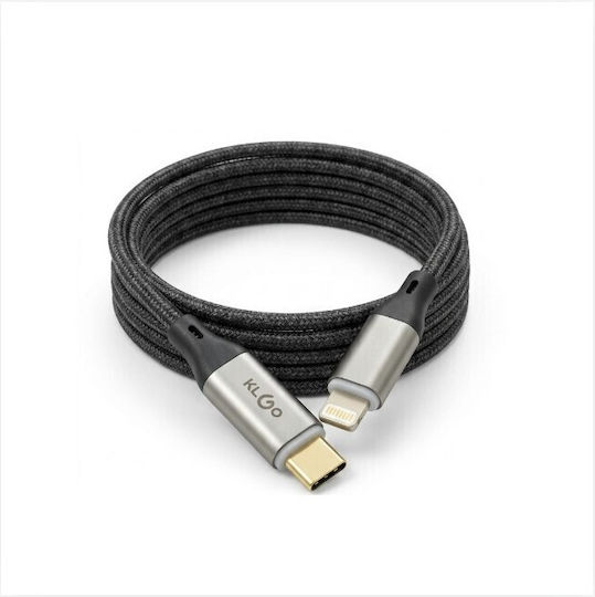 KLGO Braided USB-C to Lightning Cable 30W 1.8m S-149