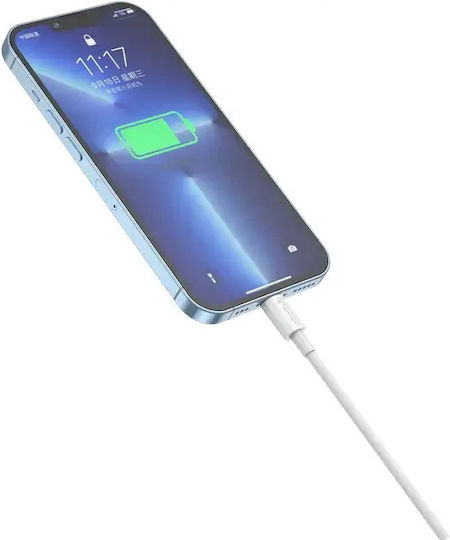 Jellico USB-C to Lightning Cable 20W Λευκό 1m